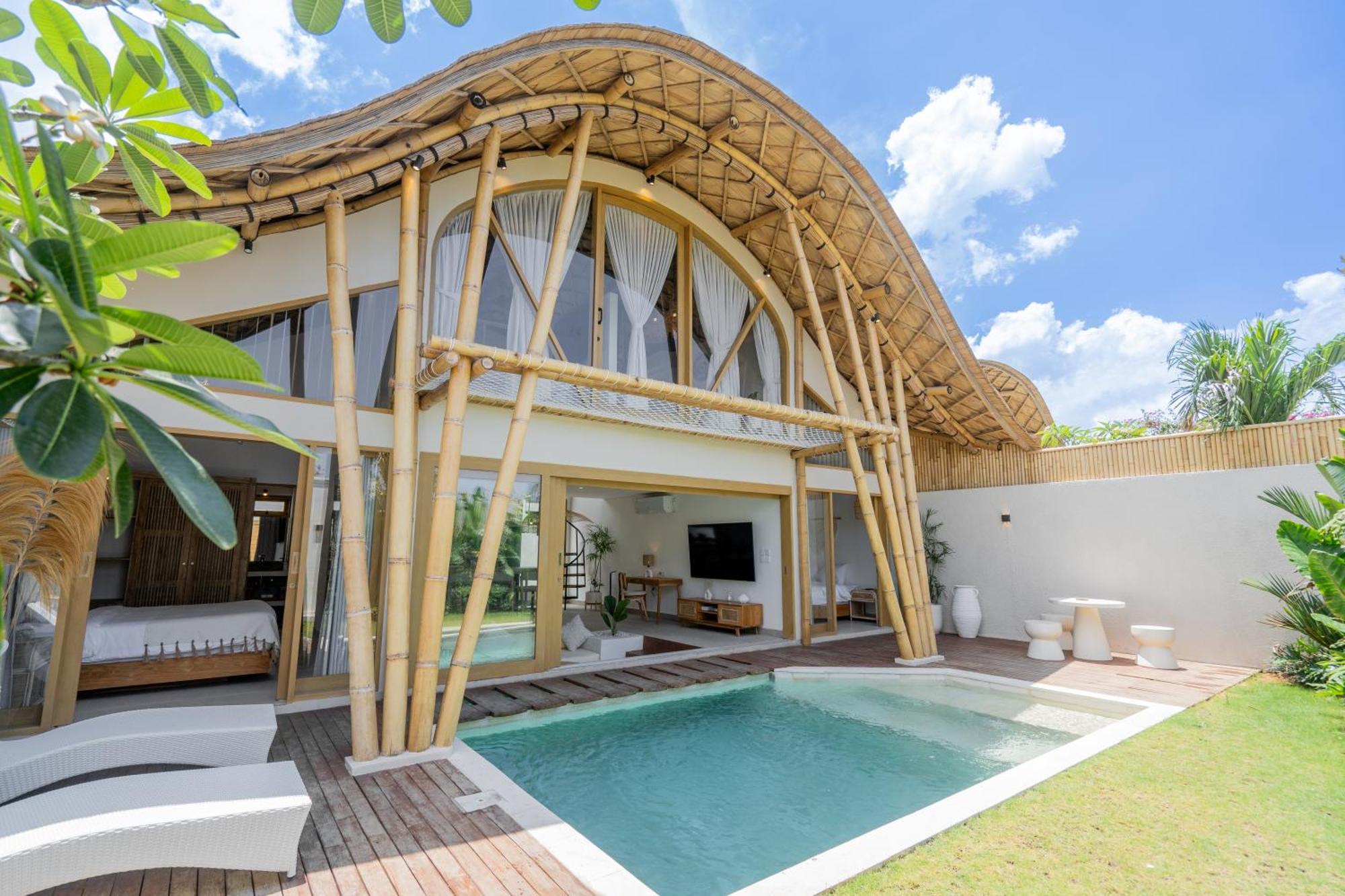 Villa Sunset Bamboo - 3Br Villa In Kerobokan المظهر الخارجي الصورة
